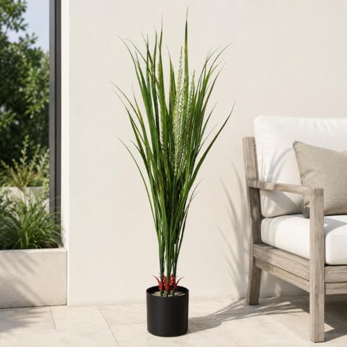 Leaf Design UK Realistic Artificial Grass Plant with Pot