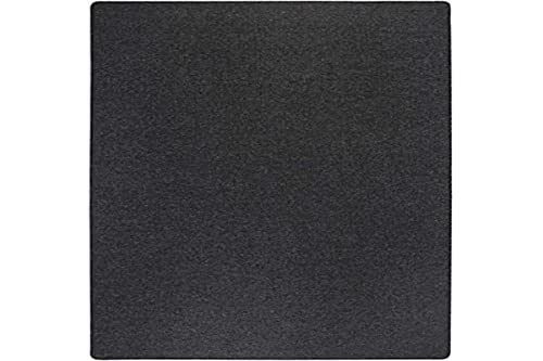 andiamo Grotone Round Rug with Fleece Backing, Tested for Harmful Substances, Mottled, Colour: Anthracite, Size: 50 x 80 cm, Anthracite, 50 cm x 80 cm