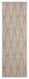Bougari Indoor and Outdoor Flat Weave Rug Pella Taupe Beige 70 x 200 cm