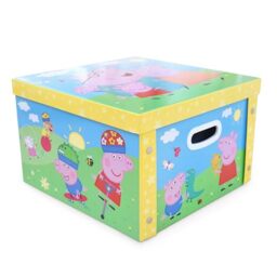 Robert Frederick Peppa Pig Collapsible Storage Box - Stackable Toy Storage for Children???s Rooms - Playroom Organisation - Official Licensed Gift