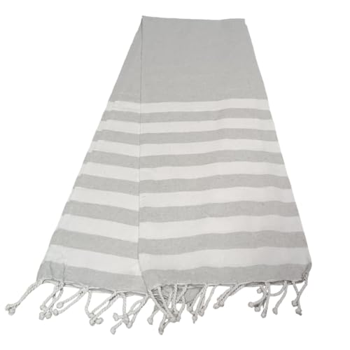 Atout Ciel Beach Towel with Fringe 90 x 180 cm Grey