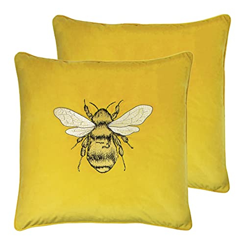 Paoletti Hortus Twin Pack Feather Filled Cushions, Ceylon, 50 x 50cm