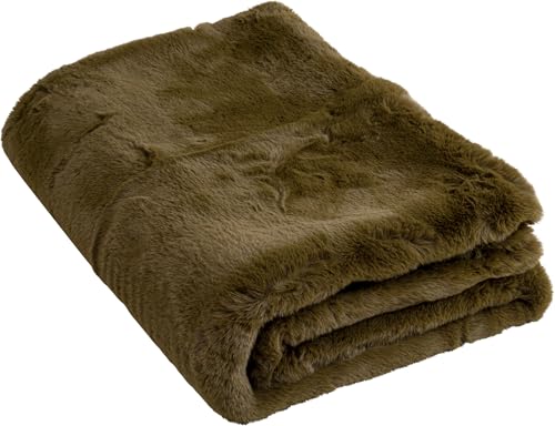 Kare Design Blanket Mika Olive Large Living Room Bedroom 150 x 200 cm