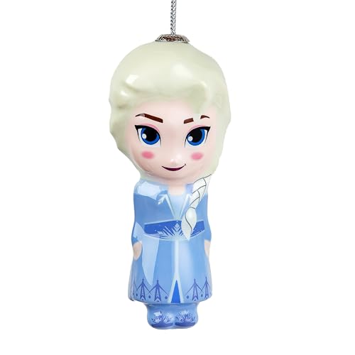 Hallmark Frozen Elsa Keepsake Hanging Ornament, Decoupage, Tree Decoration, Disney, Christmas, Birthday, Blue