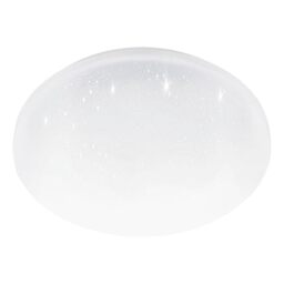 Eglo Pogliola-S Crystal Effect LED Ceiling lamp, Ø 31 cm/12.2 inches, Living Room, Children’s Room, Kitchen, Office, Hallway Lighting, Steel and Plastic Flush Mount wall Light