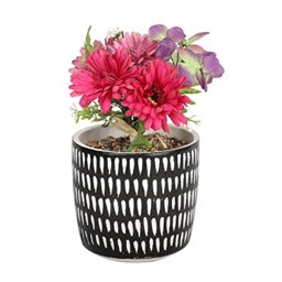 Sleepdown Halo Artificial Faux Flowers Floral Mark Making Pot for Home Office Bathroom Decor Indoor Decoration Aesthetics, Medium