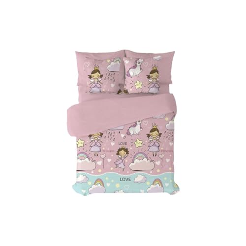 Pierre Cardin Morgana Pink Duvet Cover Set 90 Bed 3 Pieces