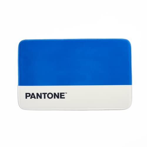 Osama Home Pantone™ – Non-Slip Memory Foam Bath Mat, Absorbent and Soft with Rubberized Backing, Washable Bath Mat, Also Ideal as a Modern Living Room Rug and Living Room Rug, 80 x 50 H cm, Blue