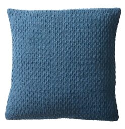 Drift Home Teal Cushion – 43x43cm – Textured Woven Design – Sustainable Recycled Cotton – Soft Filled Cushion with Cover Included – Eco-Friendly Decorative Pillow – Matching Throw Available