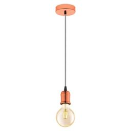 Eglo Pendant Light Yorth, 1-Flame Cord Pendant Hanging Lamp Vintage