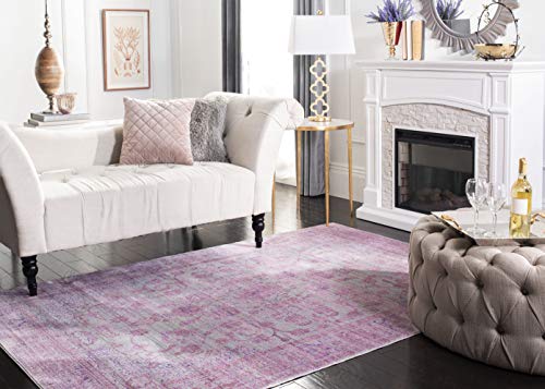 Safavieh Craft Art-Inspired Indoor Woven Rectangle Area Rug, Valencia Collection, VAL103, in Pink / Multi, 152 X 244 cm for Living Room, Bedroom or Any Indoor Space