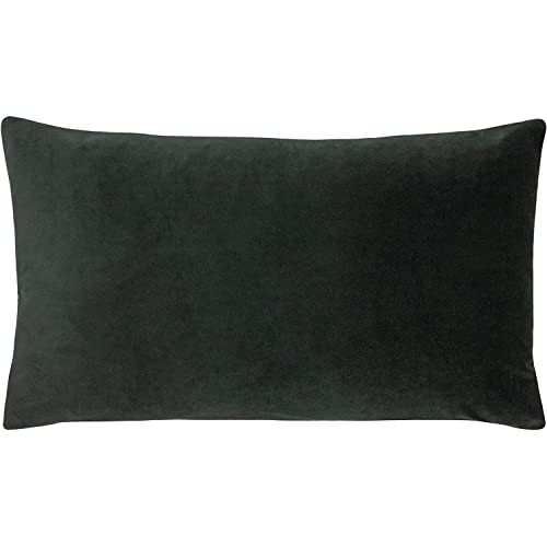 furn. Evans Lichfield Sunningdale Cushion Cover, Polyester, Charcoal