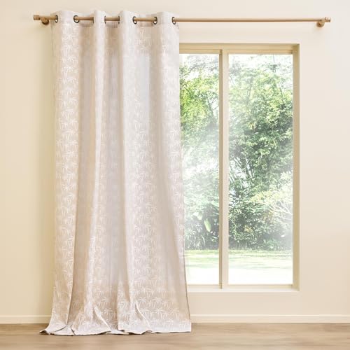 Douceur d'Intérieur, Saharis Curtain with Eyelets (140 x 240 cm) Printed Polycotton