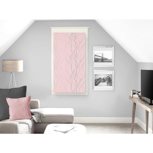 Soleil d'ocre Liane Bise-Bise, Polyester, Rose, 45 x 90 cm