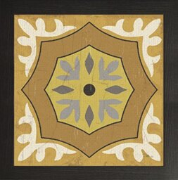 Frame Company Watson Range Golden Glow Square XII by Pela Studio, Photo Frame - 5 x 5 Inches, Black