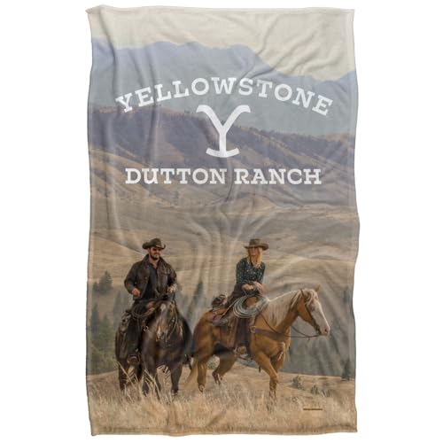 LOGOVISION Yellowstone Rip And Beth Riding Horses Silky Touch Super Soft Throw Blanket 91 x 147 Cm