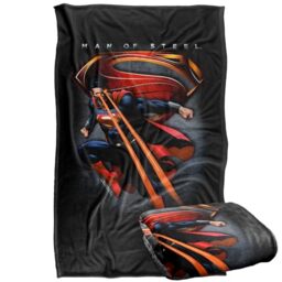 "LOGOVISION Superman Man of Steel Character Symbolic Silky Touch Super Soft Throw Blanket 36""x58"""