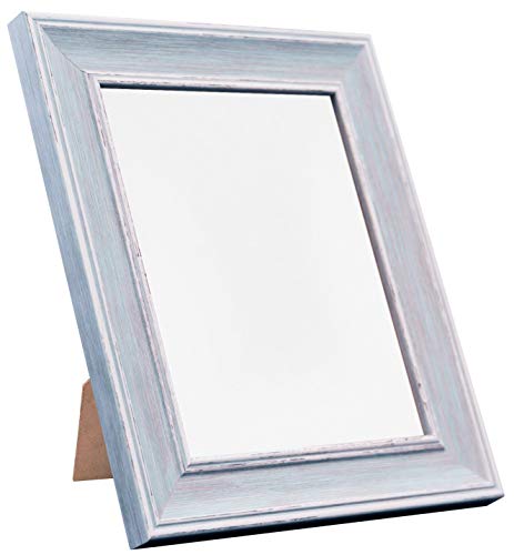 FRAMES BY POST Scandi Vintage Distressed Blue Picture Photo Frame 14 x 8 inch