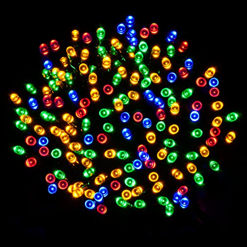 Mr Crimbo 960 Christmas Lights Multi Coloured USB Powered LED String Fairy Lights With 8 Function Controller Timer Flashing For Xmas Tree Party Wedding Celebration Decoration Indoor/Outdoor