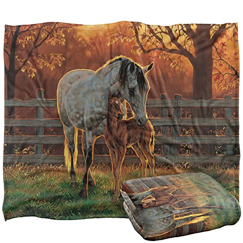 Wild Wings Mother And Child Silky Touch Super Soft Throw Blanket 152 X 127 Cm