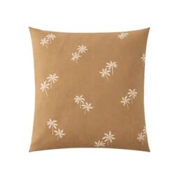 A Demain, Frida Printed Cotton and Lyocell Pillow Case, 63 x 63 cm, Brown