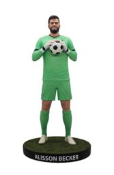 SoccerStarz Football's Finest – Officially Licensed Liverpool Football Club Alisson Becker, 60cm Highly Detailed Resin, Luxurious Collectable Football Statue