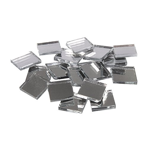 RAYHER Mirror Mosaic Tiles Bucket for Arts and Crafts, 1x1 cm, 1 kg, 1900-Piece