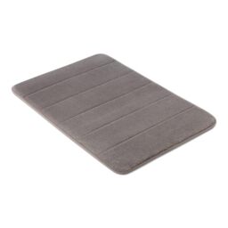 Amazon Basics Memory Foam Bath Mat, Extra Soft, Absorbent and Fast Dry Washable Rug for Bathroom, 43 x 61 cm, Dark Grey