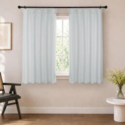 HPD Half Price Drapes BOCH-PL1611-63 Bellino Blackout Room Darkening Curtain (1 Panel), 50 X 63, Chalk Off White