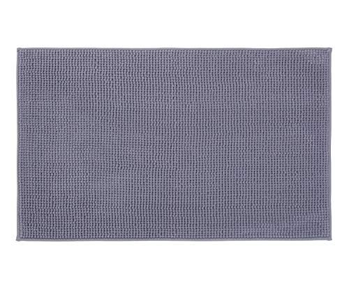 Gözze - Anti-Slip Bath Mat, Super Soft, 100% Microfibre, 70 x 120 cm - Grey