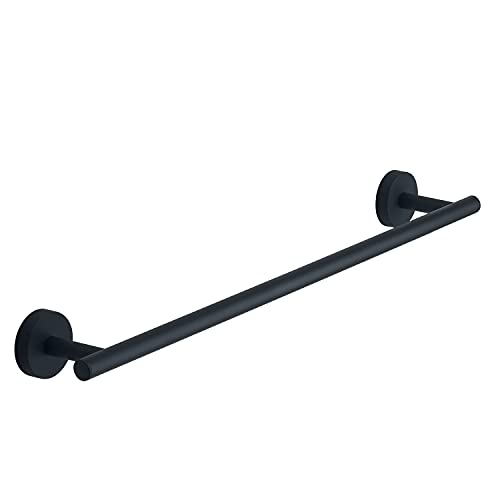 Gedy G-Osaka Towel Holder CM.45, Black, Cromall® Components, Stainless Steel and Satin Glass Containers, 10 Year Warranty, Measures 5 x 45 x 7.6 cm and Weight 0.3 kg, R&D Design