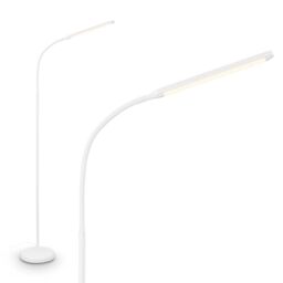 BRILONER - LED Floor lamp with Touch, dimmable, Adjustable, Memory Function, Stand lamp, Standard, Living Room, Hall, 21 x 170 cm, White