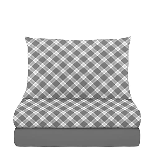 KASANOVA COMPLETE SINGLE BED SET SCOTTISH GREY 441