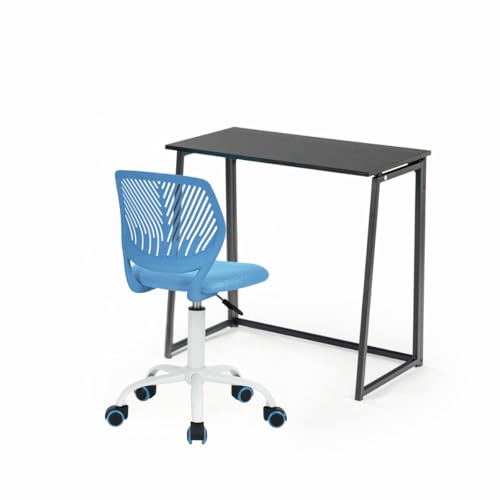 FurnitureR Piece Wooden Folding Desk Computer Laptop Table Chair