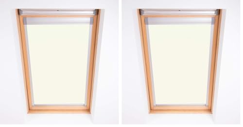 Bloc Skylight Blind for Velux Roof Windows Blockout, White, M04 (Pack of 2)