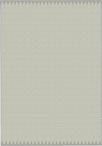 Aspect PORTOFINO Chevron Pattern Area Rug (Grey, 120x170cm)