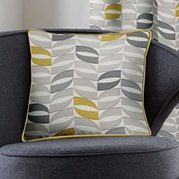Fusion - Copeland - 100% Cotton Filled Cushion - 43x43 cm in Ochre
