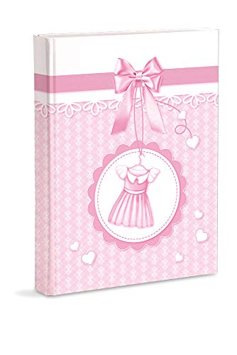 Mareli Photo Album Baby Birth with Journal, 23 x 30 cm, 56 White Pg and 4 Pg Customisable Journal, Thick and Durable Cardboard Pages Intervalled with Parchment