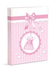 Mareli Photo Album Baby Birth with Journal, 23 x 30 cm, 56 White Pg and 4 Pg Customisable Journal, Thick and Durable Cardboard Pages Intervalled with Parchment