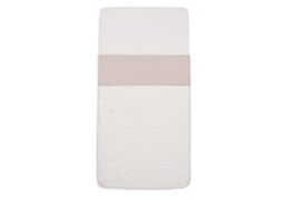 Jollein Bed Sheet Cradle - Slub Nougat - 75 x 100 cm - For Baby Cradle - 100% Cotton - Oeko-Tex Certified - Linen Look - Beige