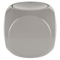 Spirella Dice 1 litre waste bin, table waste bin with swinging lid, taupe