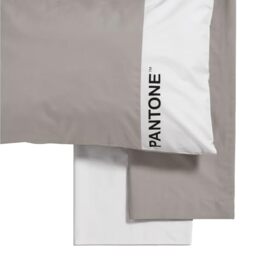 Pantone™ – Complete Bed Set with Double Bed Sheets Cotton 240 x 280 cm + Fitted Bottom Sheet with Double Corners Mattress Cover 180 x 200 cm with Elastic Bands for Mattress up to 30 cm + Pillow Cases