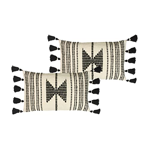 furn. Sagar Feather Filled Cushions Twin Pack, Natural, 30 x 50cm