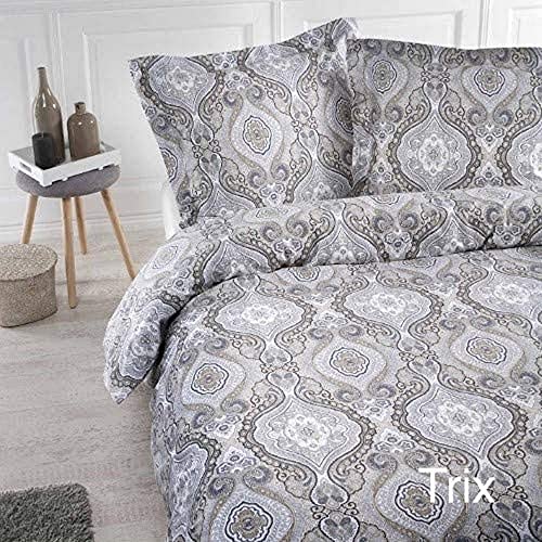 Papillon Trix Duvet Cover Sand, Cotton, 200 x 200/220 cm