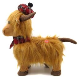 Lesser & Pavey Highland Cow Dancing Tartan Home Decor Figurines & Ornaments For Home & Office - Decorative Home Accessories Statues For Indoor & Outdoor - Lovely Gifts for Women & Men