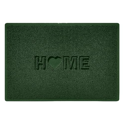 Nicoman LOVE at HOME Doormat 90x60cm - Nature Green|Heavy Duty Non-Slip|Indoor/Outdoor|Entrance Barrier Dirt-Trapper Floor Mat|Home Patio Garden Conservatory Door Mat|Home Heart