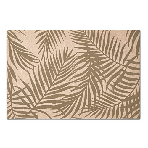 Zeller Palm 27068 Place Mat 45 x 30 cm Polylinen Green