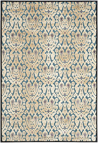 Safavieh Aziz Area Rug, Woven Soft Viscose Carpet in Light Yellow / Anthracite, 243 X 340 cm