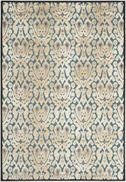 Safavieh Aziz Area Rug, Woven Soft Viscose Carpet in Light Yellow / Anthracite, 243 X 340 cm