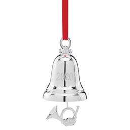 Lenox 2020 Silver Bell Ornament, 0.30 LB, Metallic